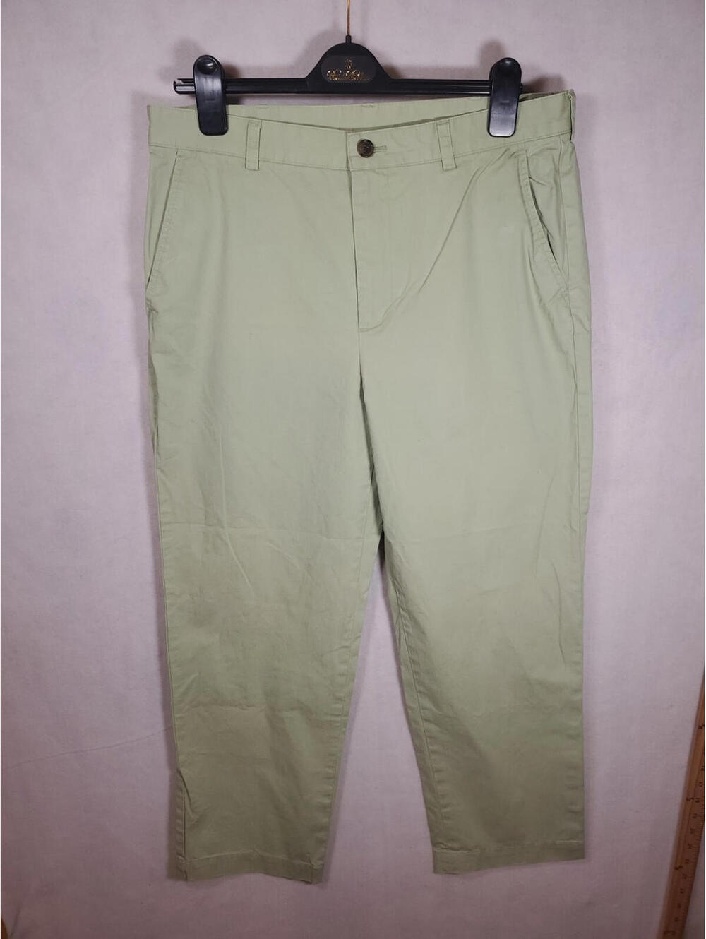 Brooks Brothers Mens Pants Size 35X28 346 100% Cotton Lime Green Classic, Preppy